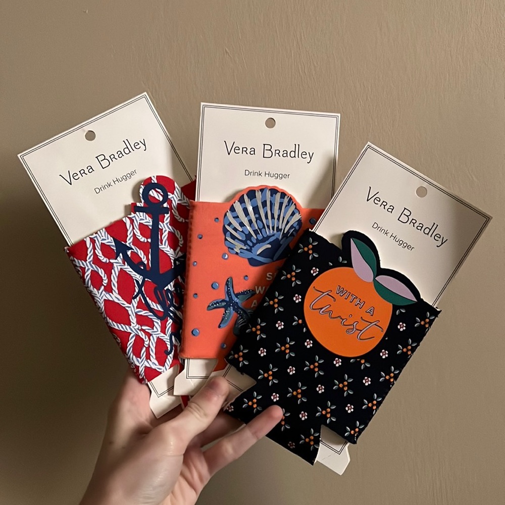 New Vera Bradley Drink Holders Bundle